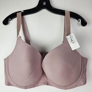 Emily Johnson 42DD Pink Padded Full Coverage Underwire Bra Smooth Lift NWT 8208‎